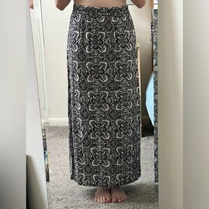 Black & White Maxi Skirt